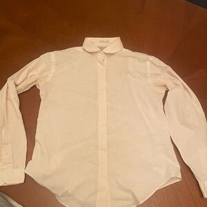 Elegant Women's Cream Button Down Shirt